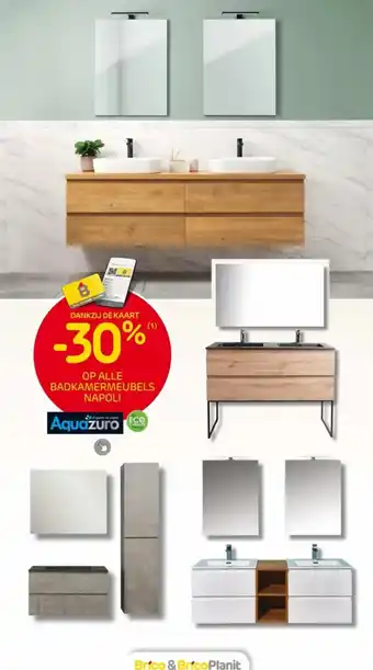 Brico OP ALLE BADKAMERMEUBELS NAPOLI aanbieding