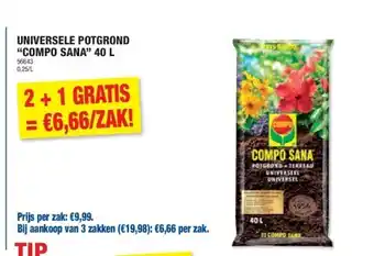 Hubo UNIVERSELE POTGROND “COMPO SANA” 40 L aanbieding