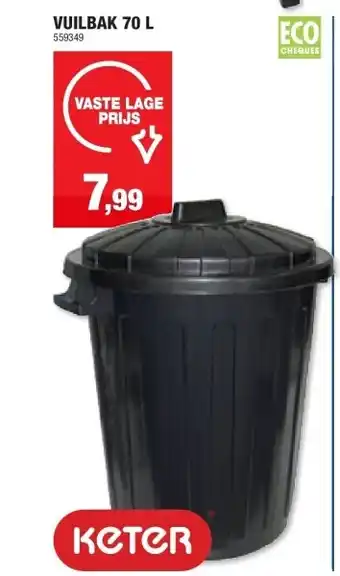 Hubo VUILBAK 70 L aanbieding