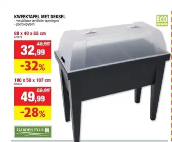KWEEKTAFEL MET DEKSEL