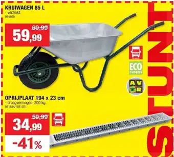 Hubo KRUIWAGEN 85 L aanbieding