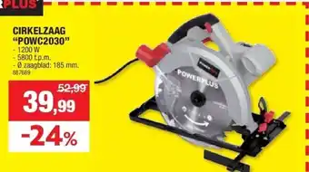 Hubo CIRKELZAAG “POWC2030” aanbieding