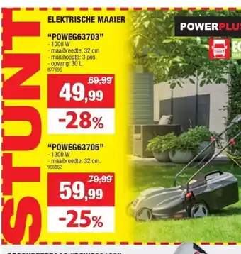 Hubo ELEKTRISCHE MAAIER “POWEG63703” aanbieding