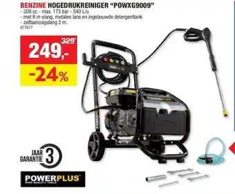 BENZINE HOGEDRUKREINIGER “POWXG9009”