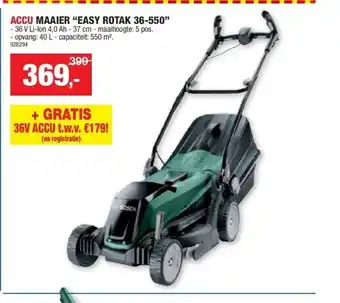 Hubo ACCU MAAIER “EASY ROTAK 36-550” aanbieding