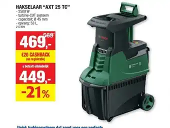 Hubo HAKSELAAR “AXT 25 TC” aanbieding