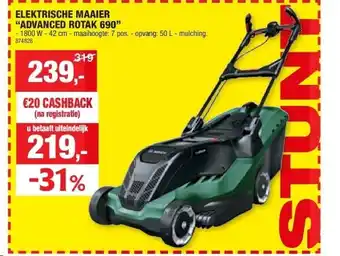 Hubo ELEKTRISCHE MAAIER “ADVANCED ROTAK 690” aanbieding
