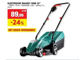 Hubo ELEKTRISCHE MAAIER “ARM 32” aanbieding