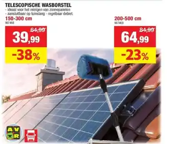Hubo TELESCOPISCHE WASBORSTEL aanbieding