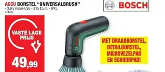 Hubo ACCU BORSTEL “UNIVERSALBRUSH” aanbieding