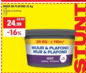 Hubo MUUR EN PLAFOND 25 kg aanbieding