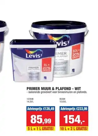 Hubo PRIMER MUUR & PLAFOND - WIT aanbieding