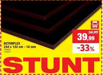 Hubo BETONPLEX 244 x 122 cm - 18 mm aanbieding