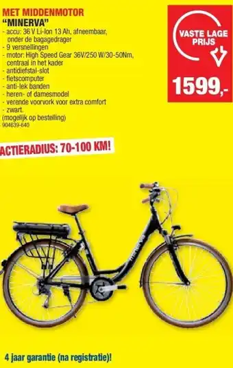 Hubo MET MIDDENMOTOR “MINERVA” aanbieding