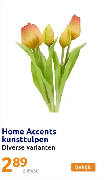 Action Home Accents kunsttulpen aanbieding