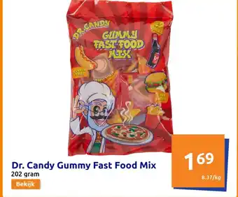 Action Dr. Candy Gummy Fast Food Mix 202 gram aanbieding