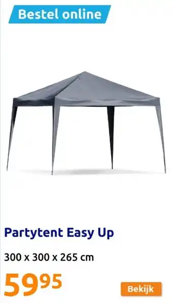 Action Partytent Easy Up 300 x 300 x 265 cm aanbieding