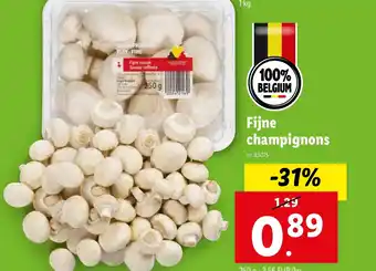 Lidl Fijne champignons aanbieding