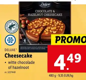 Lidl Deluxe Cheesecake 480 g aanbieding