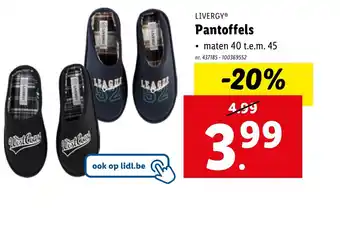 Lidl Livergy Pantoffels aanbieding