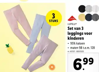 Lupilu set van 3 leggings voor kinderen