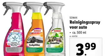 Sonax reinigingsspray voor auto 500 ml