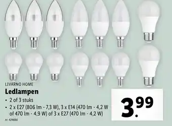 Lidl LIVARNO HOME Ledlampen aanbieding