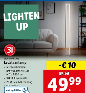 Lidl LIVARNO HOME Ledstaanlamp aanbieding