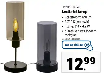 Lidl LIVARNO HOME Ledtafellamp aanbieding