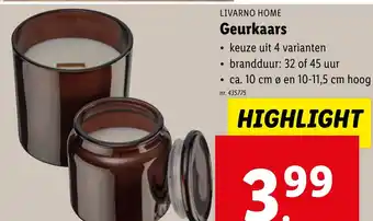Lidl LIVARNO HOME Geurkaars aanbieding
