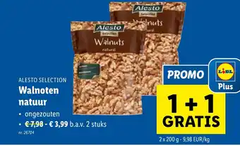 Lidl Alesto Selection Walnoten natuur aanbieding