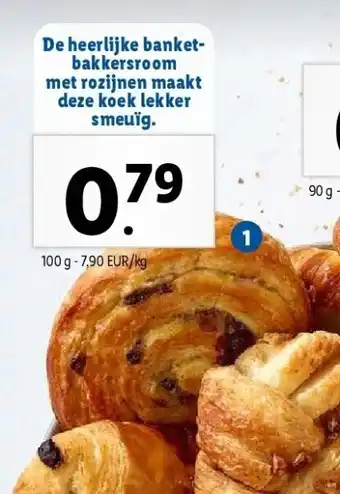 Lidl Ronde rozijnenkoek aanbieding