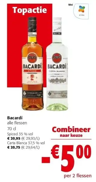 Bacardí alle flessen 70 cl