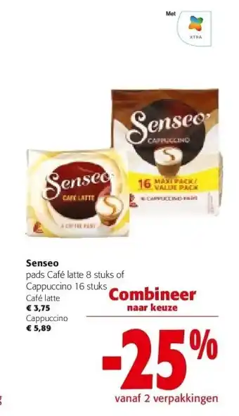 Colruyt Senseo pads Café latte 8 stuks aanbieding