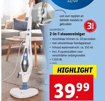 2-in-1 stoomreiniger