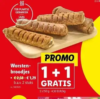 Lidl Worstenbroodjes aanbieding