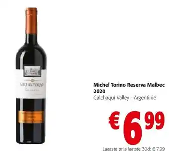 Colruyt Michel Torino Reserva Malbec 2020 aanbieding