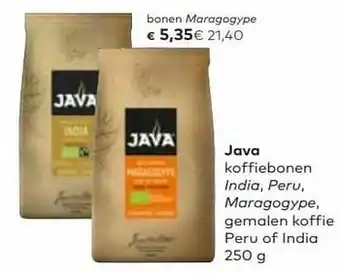 Java bonen maragogype