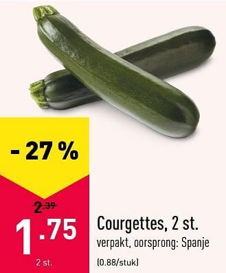 ALDI Courgettes aanbieding