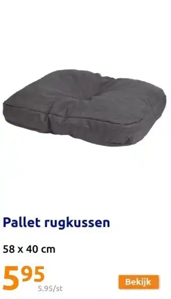 Action Pallet rugkussen aanbieding