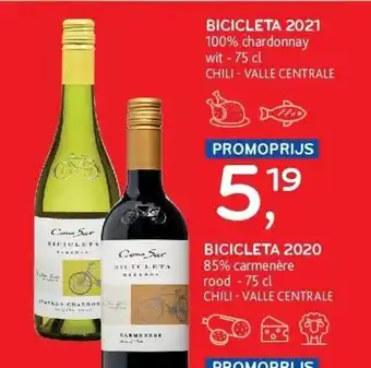 Alvo BICICLETA 2021 100% chardonnay wit - 75 cl aanbieding