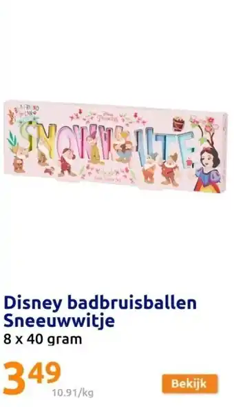 Action Disney badbruisballen Sneeuwwitje aanbieding