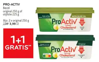 Alvo PRO-ACTIV Becel original 250 g aanbieding
