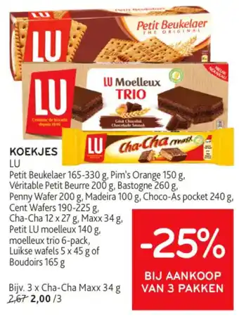 Alvo KOEKJES LU aanbieding