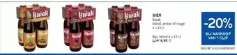 BIER Kwak blond, amber of rouge 4 x 33 cl