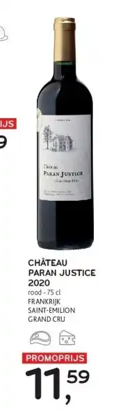 Alvo CHÂTEAU PARAN JUSTICE 2020 aanbieding