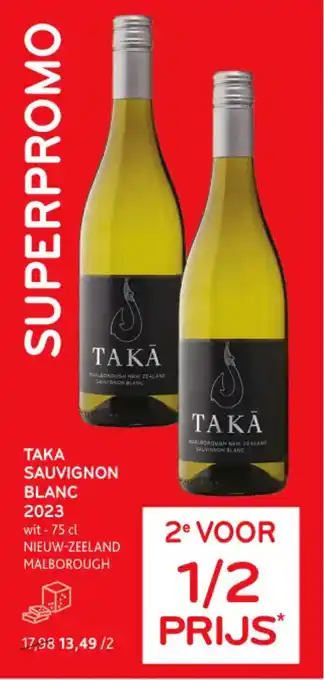 Alvo TAKA SAUVIGNON BLANC 2023 75 cl aanbieding