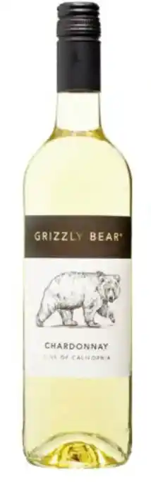 GRIZZLY BEAR CHARDONNAY 2022 wit - 75 cl