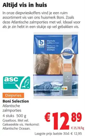 Colruyt Boni Selection Atlantische zalmporties aanbieding