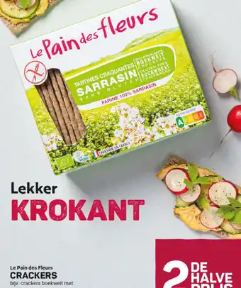Ekoplaza Le Pain des fleurs Crackers aanbieding